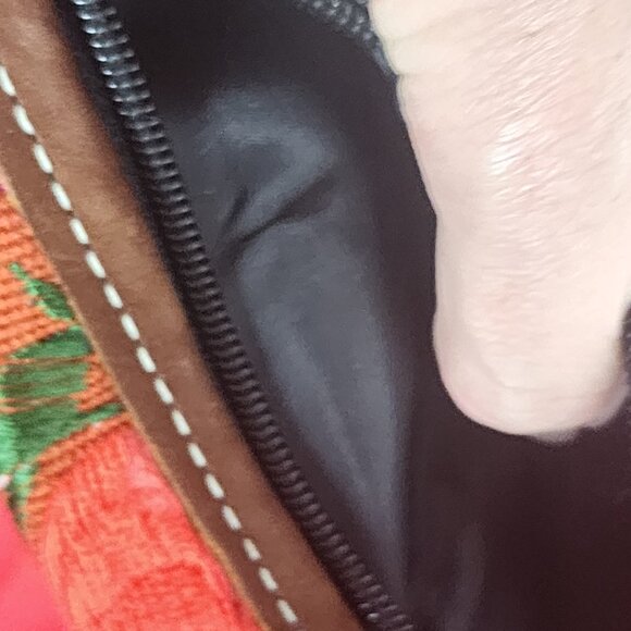 JL Brand Mexican Floral Design Embroidered Leather Snap Shut Wallet / Clutch RGL - Picture 14 of 16